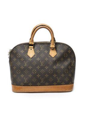 Louis Vuitton Alma Brown Monogram Canvas Handbag